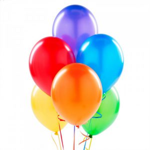 Balloons in mixed colors